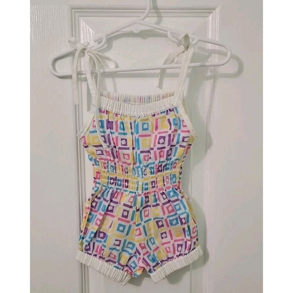 Vintage Carrots Girls Multi-colored Romper Size 9 Months